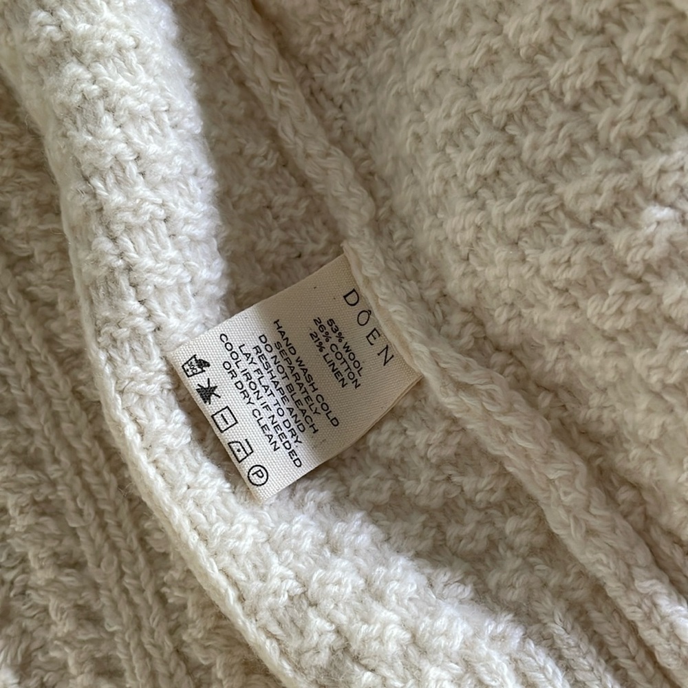 DOEN Mercina Cardigan in Ivory. Size XS. - Picture 4 of 8